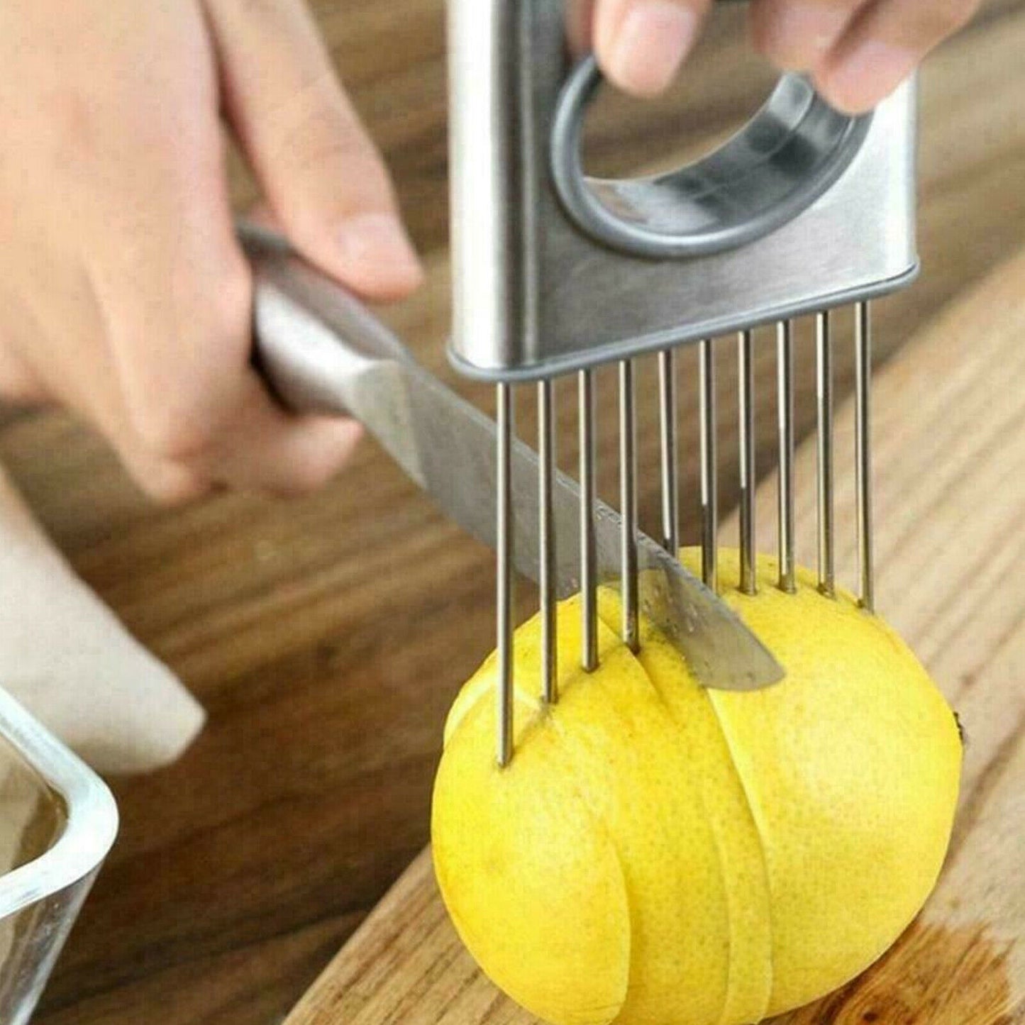 Stainless Steel Onion Holder & Tomato Slicer - Sydney Tech Hub