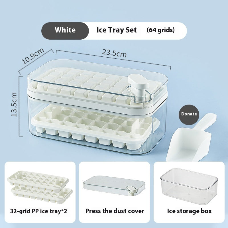 Press Ice Tray Household Refrigerator Ice Cube Box - Sydney Tech Hub