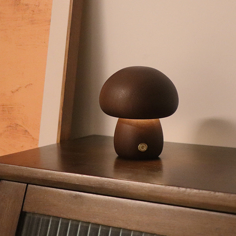 Mushroom LED Table Lamp For Bedroom Childrens Room