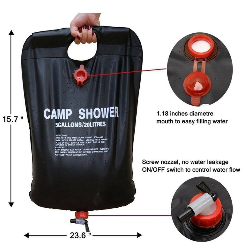 20L Portable Solar Camping Shower Bag - Sydney Tech Hub