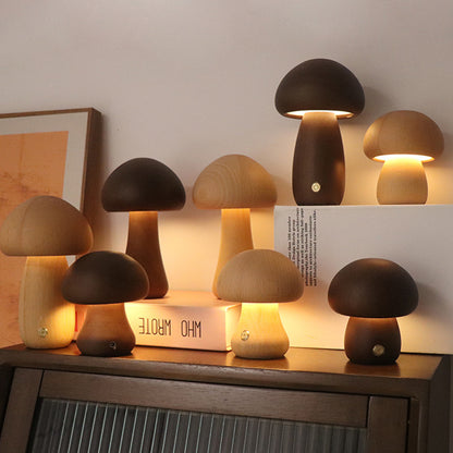 Mushroom LED Table Lamp For Bedroom Childrens Room