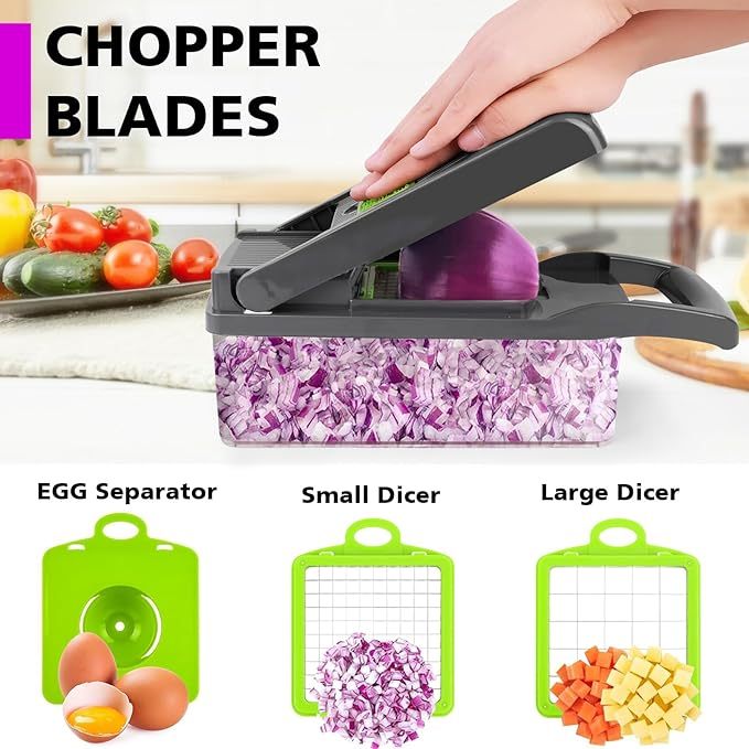 12-in-1 Manual Vegetable Chopper & Slicer - Sydney Tech Hub