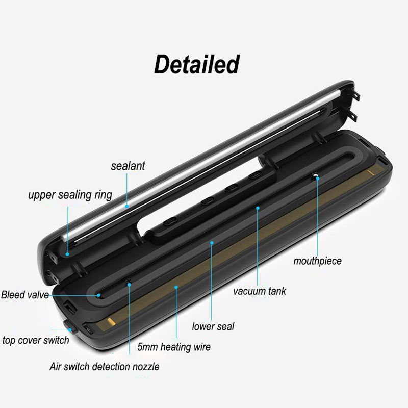 Compact Household Vacuum Sealer for Kitchen Food Preservation - Sydney Tech Hub