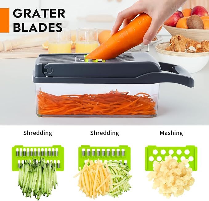 12-in-1 Manual Vegetable Chopper & Slicer - Sydney Tech Hub