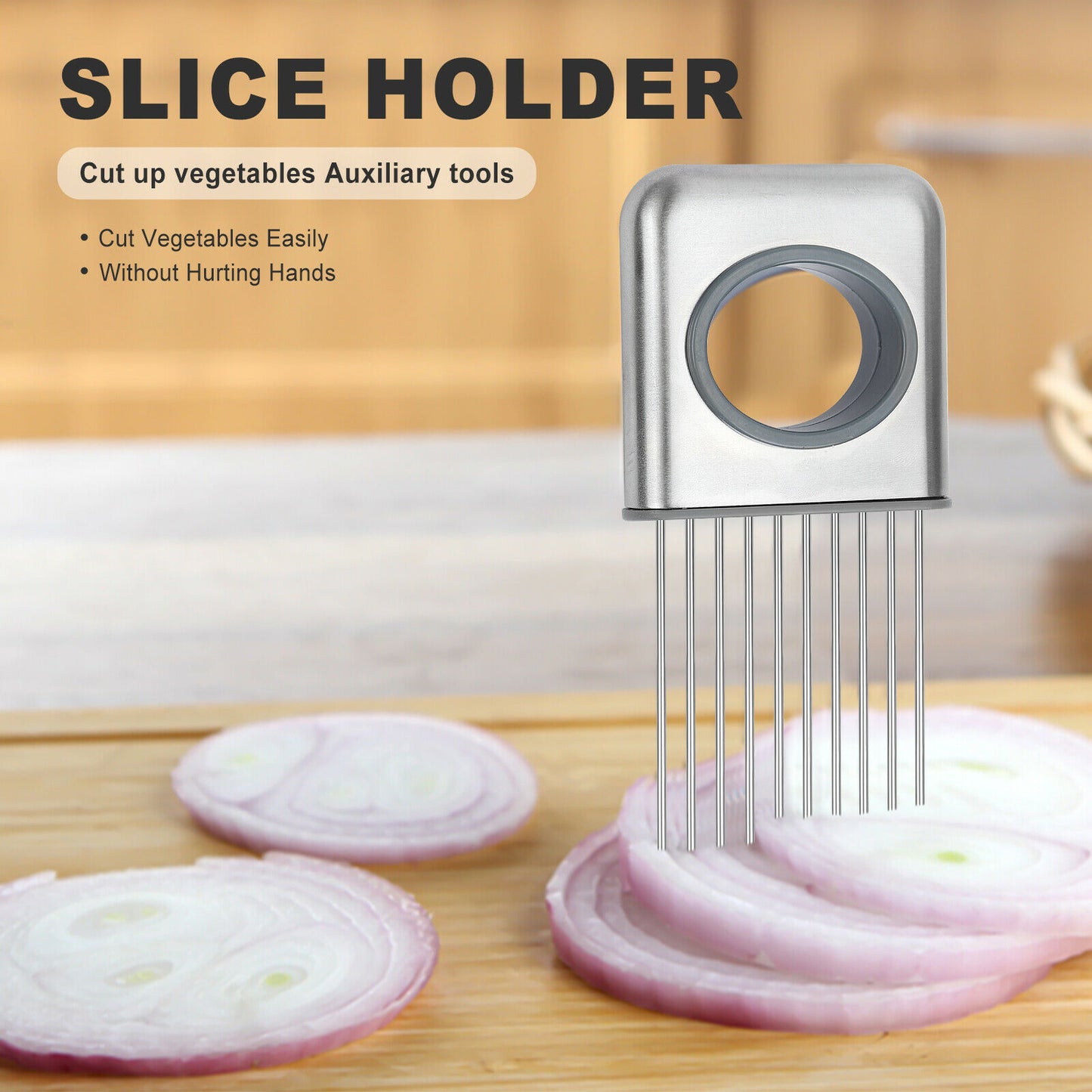 Stainless Steel Onion Holder & Tomato Slicer - Sydney Tech Hub