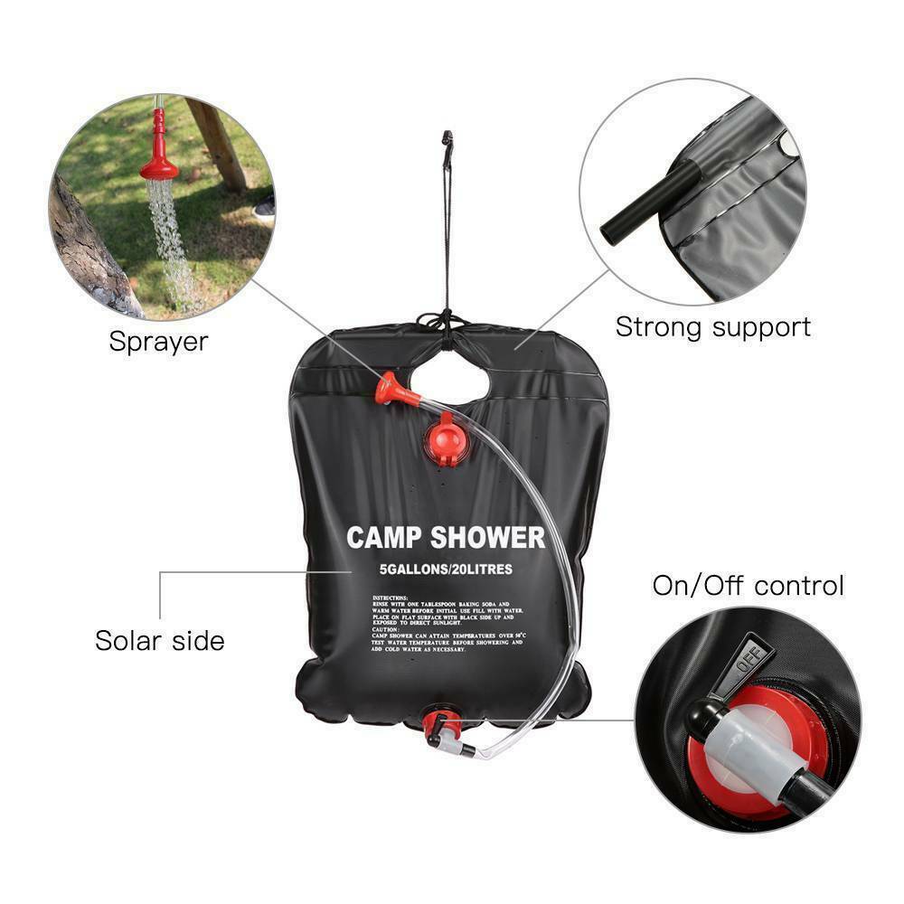 20L Portable Solar Camping Shower Bag - Sydney Tech Hub