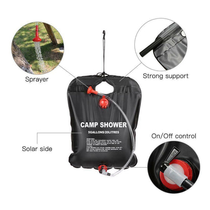 20L Portable Solar Camping Shower Bag - Sydney Tech Hub