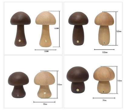 Mushroom LED Table Lamp For Bedroom Childrens Room