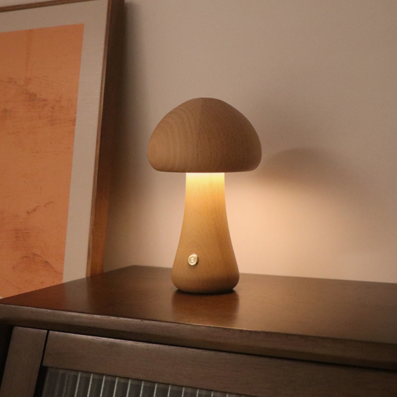 Mushroom LED Table Lamp For Bedroom Childrens Room